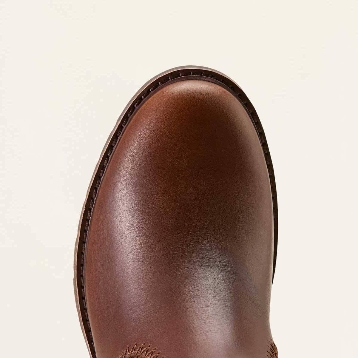 ARIAT Wexford Whipstitch Chelsea Boots - Womens - Deep Cognac - Image 4