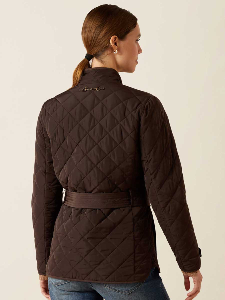 ARIAT Woodside Quilted Insulated Jacket - Womens - Coffee Bean - Image 3