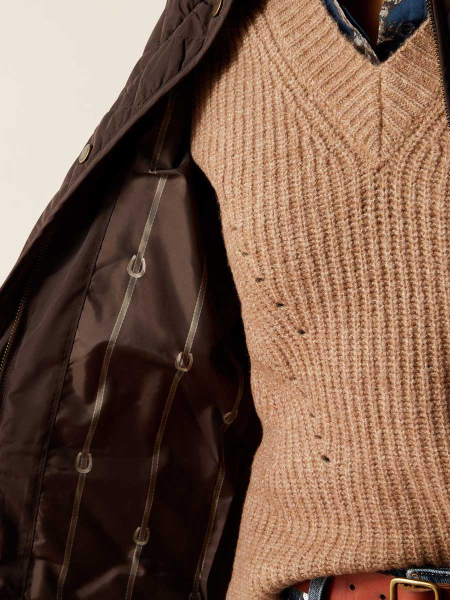 ARIAT Woodside Quilted Insulated Jacket - Womens - Coffee Bean - Image 6