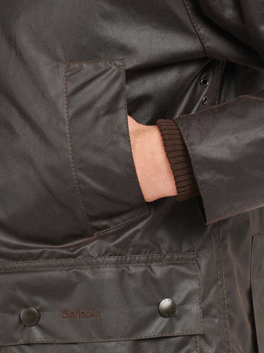 BARBOUR Bedale Wax Jacket - Mens - Rustic - Image 8