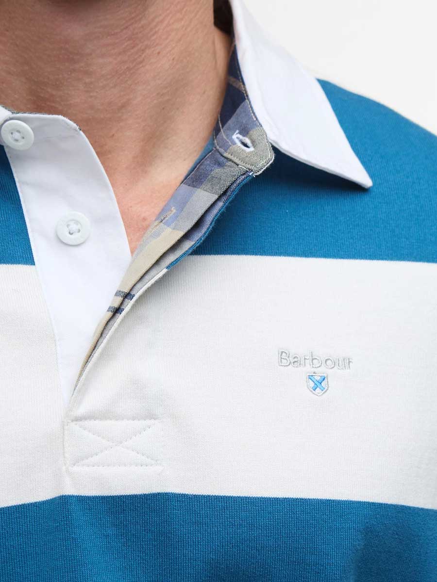 BARBOUR Broome Rugby Shirt - Mens - Midnight Blue - Image 4