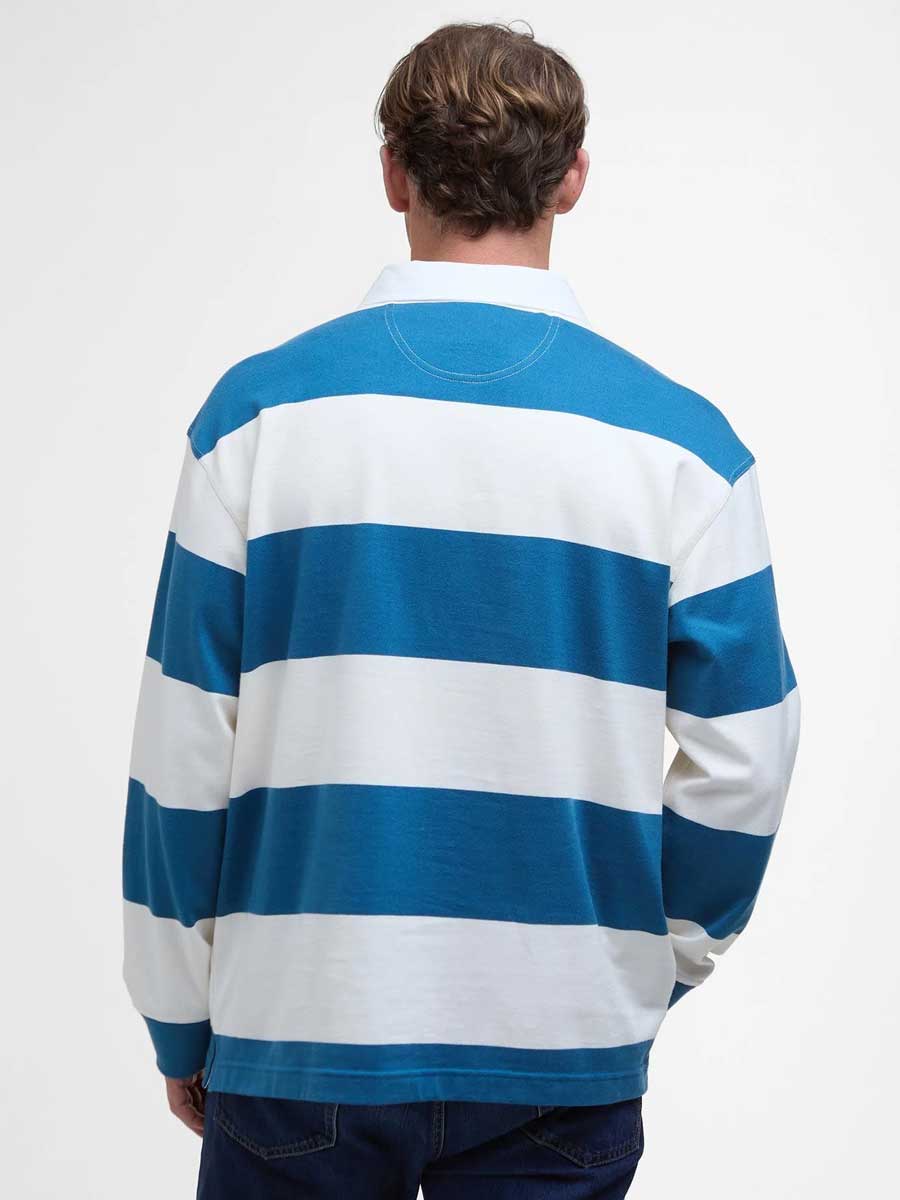 BARBOUR Broome Rugby Shirt - Mens - Midnight Blue - Image 6