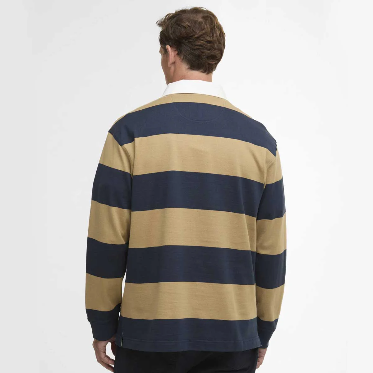 BARBOUR Broome Rugby Shirt - Mens - Navy / Trench - Image 4