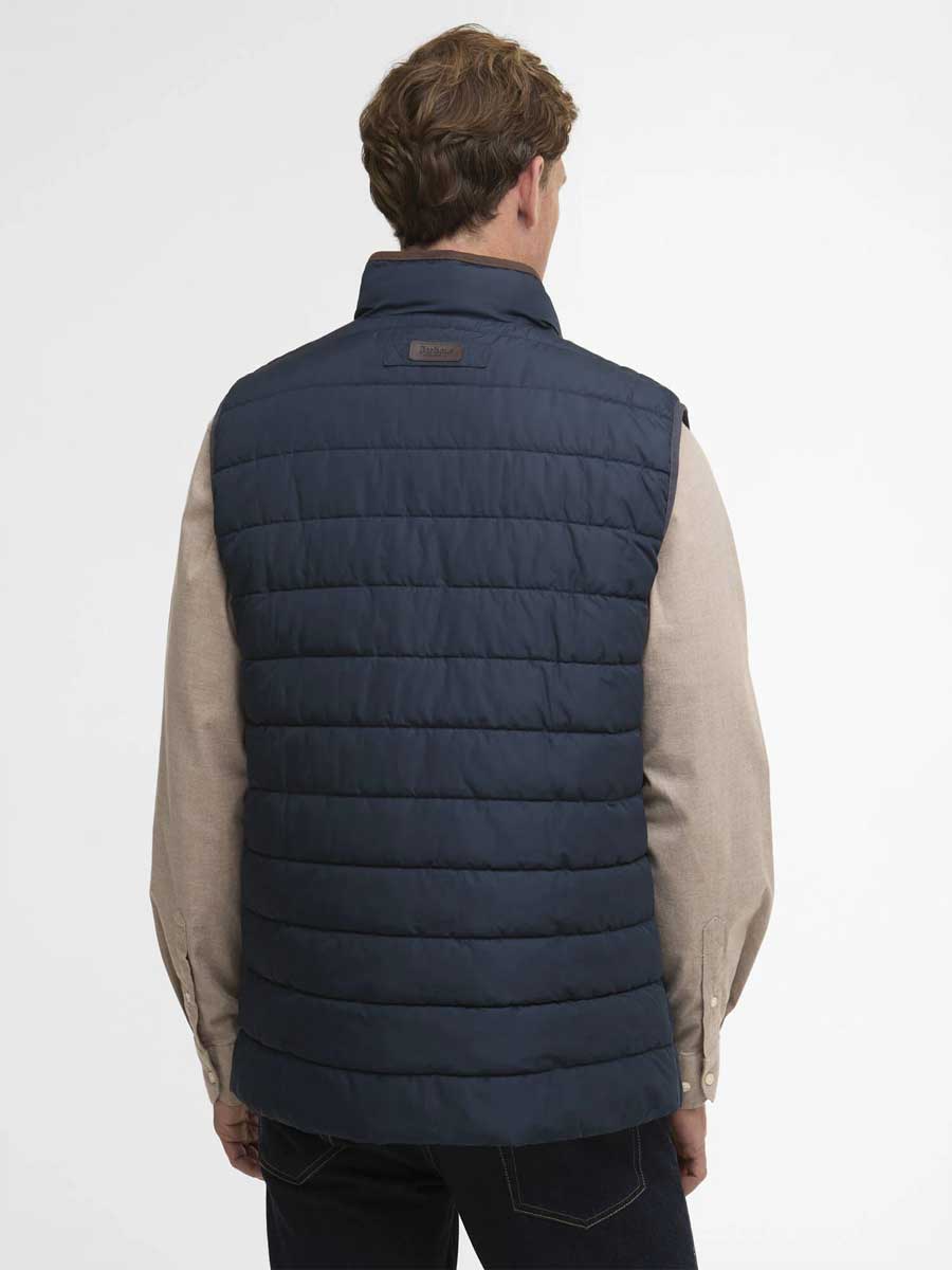 BARBOUR Broughton Quilted Gilet - Mens - Navy - Image 3