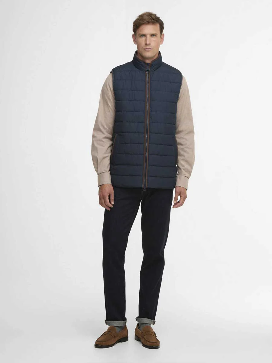 BARBOUR Broughton Quilted Gilet - Mens - Navy - Image 4