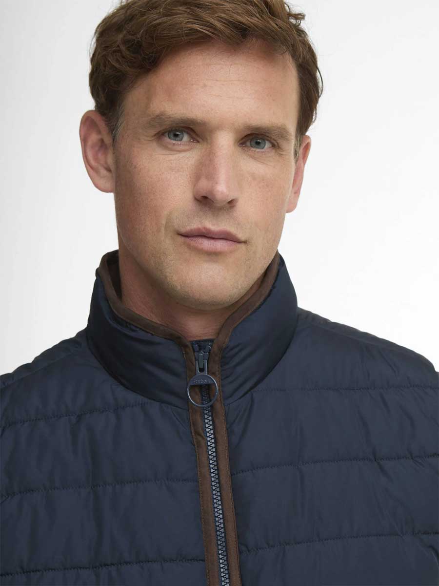 BARBOUR Broughton Quilted Gilet - Mens - Navy - Image 6