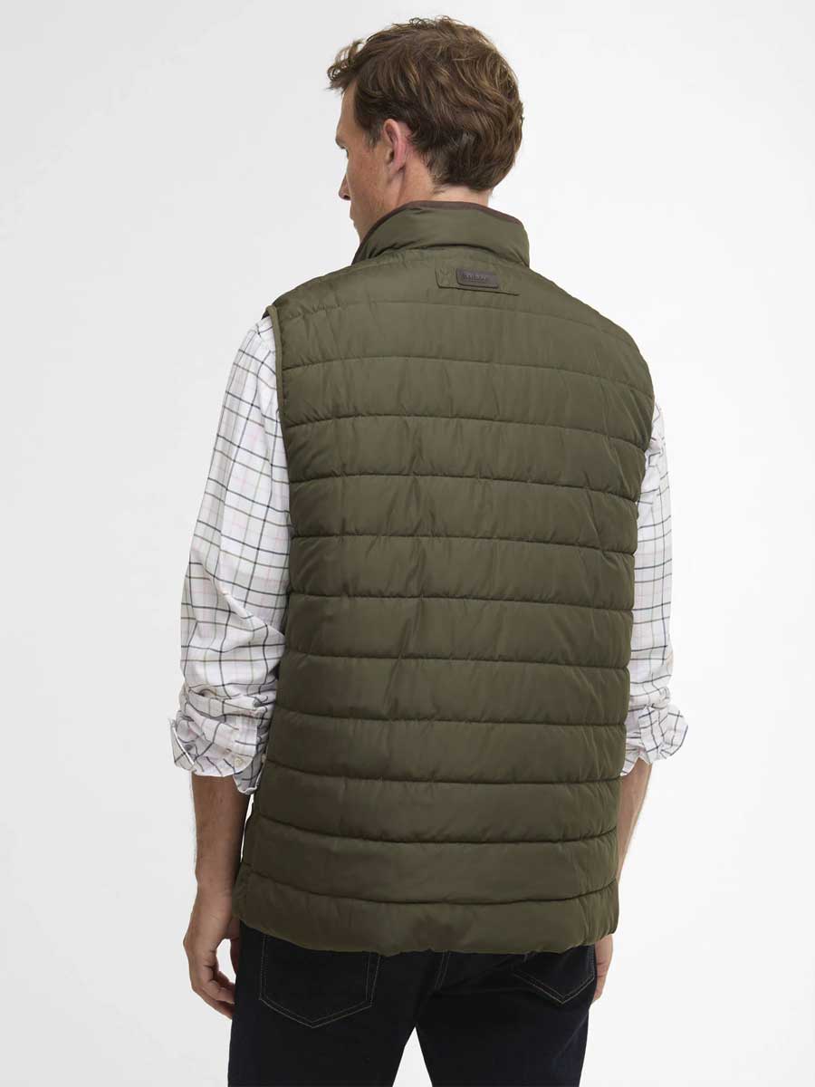 BARBOUR Broughton Quilted Gilet - Mens - Olive - Image 3