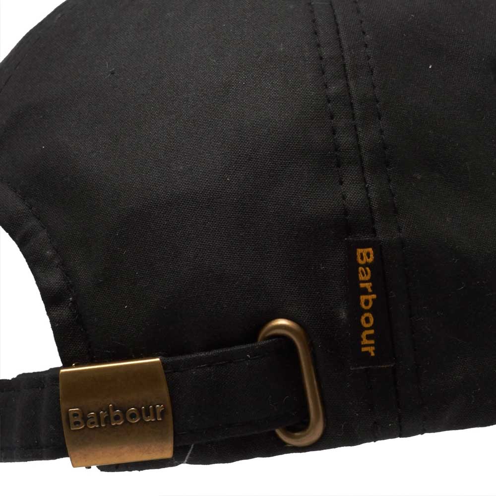 BARBOUR Cap - Waxed Sports - Black - Image 3