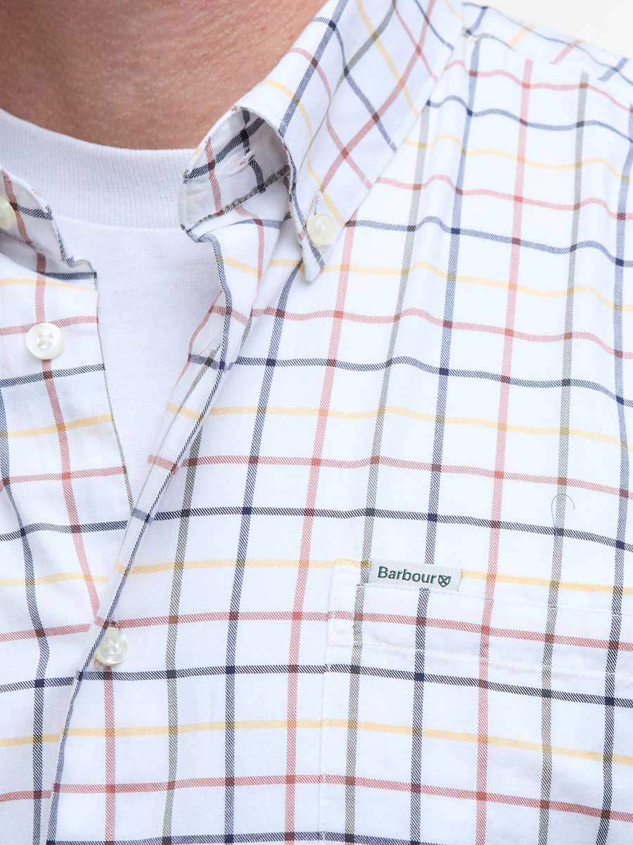 BARBOUR Caswell Tattersall Regular Long-Sleeved Shirt - Mens - Navy - Image 2