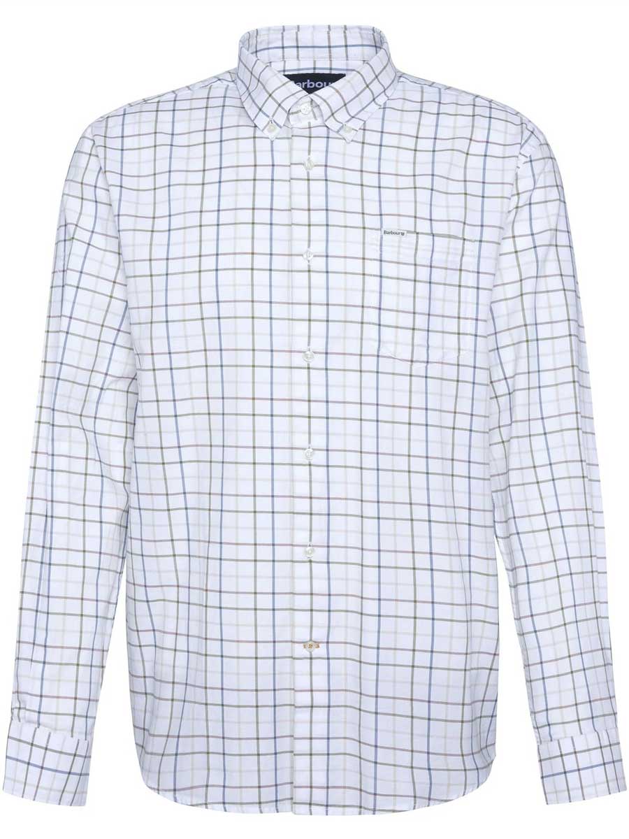 BARBOUR Caswell Tattersall Regular Long-Sleeved Shirt - Mens - Pine Green
