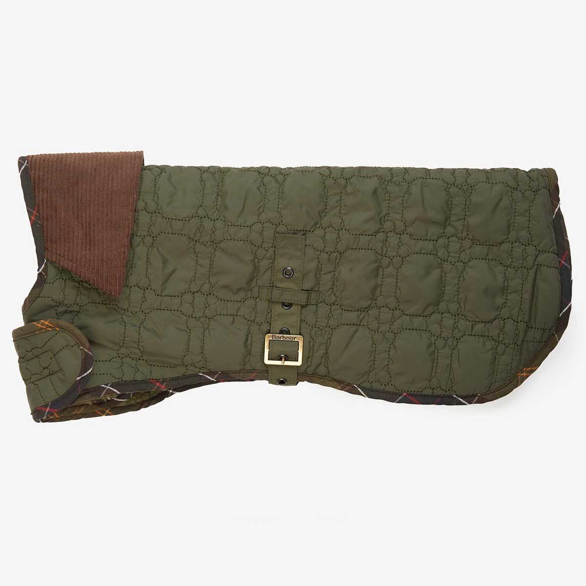 BARBOUR Dog Bone Quilted Dog Coat - Olive - Image 3