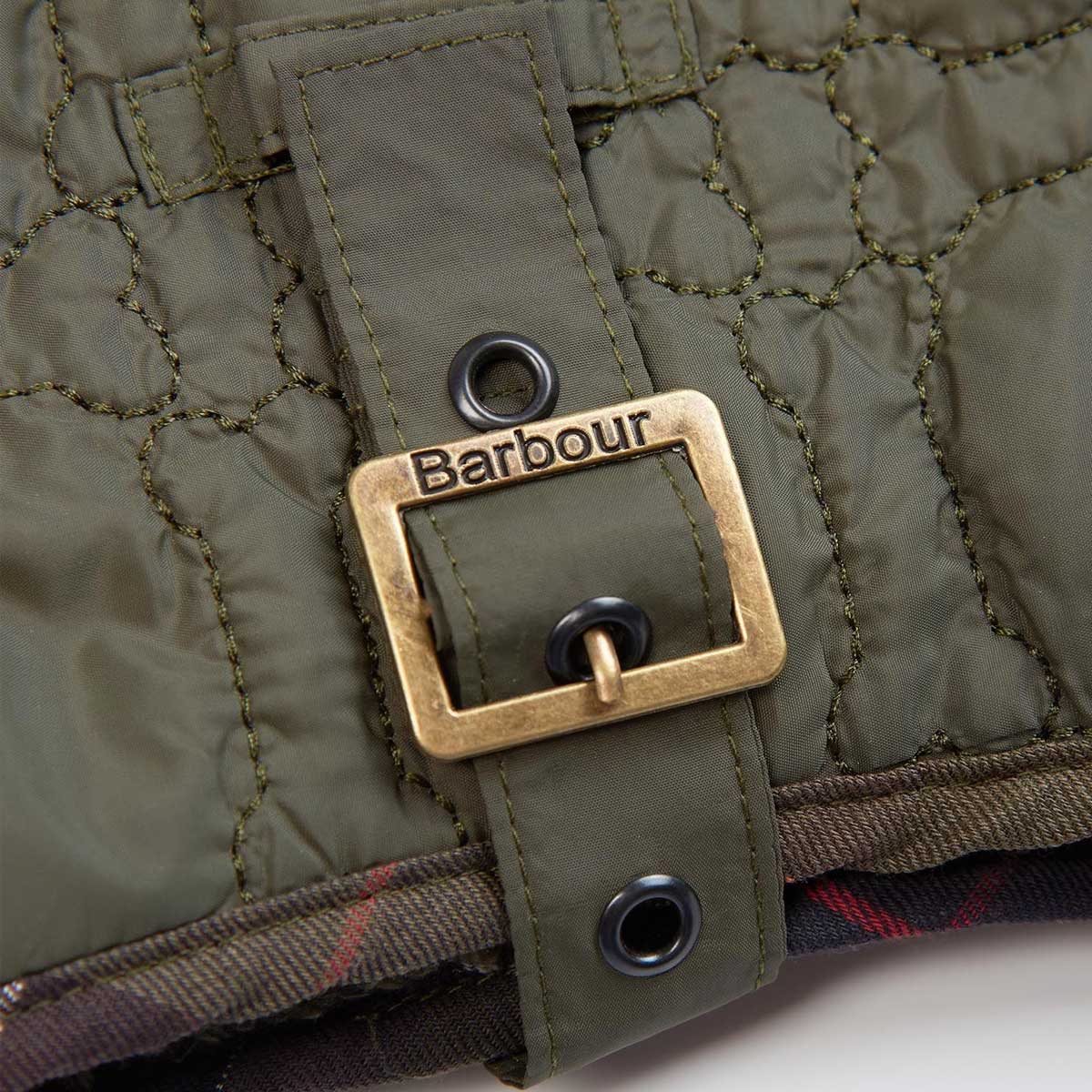 BARBOUR Dog Bone Quilted Dog Coat - Olive - Image 7