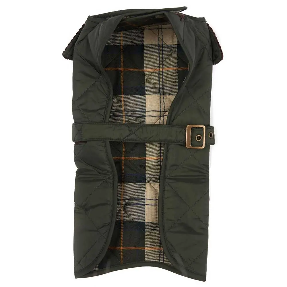 BARBOUR Dog Coat - Diamond Quilted - Olive - Image 3