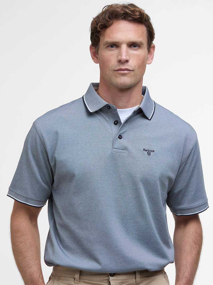 BARBOUR Heydon Short-Sleeved Polo Shirt - Men's - Navy
