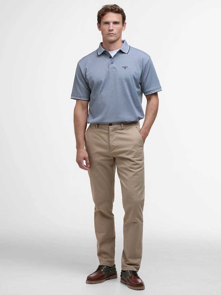 BARBOUR Heydon Short-Sleeved Polo Shirt - Men's - Navy - Image 3