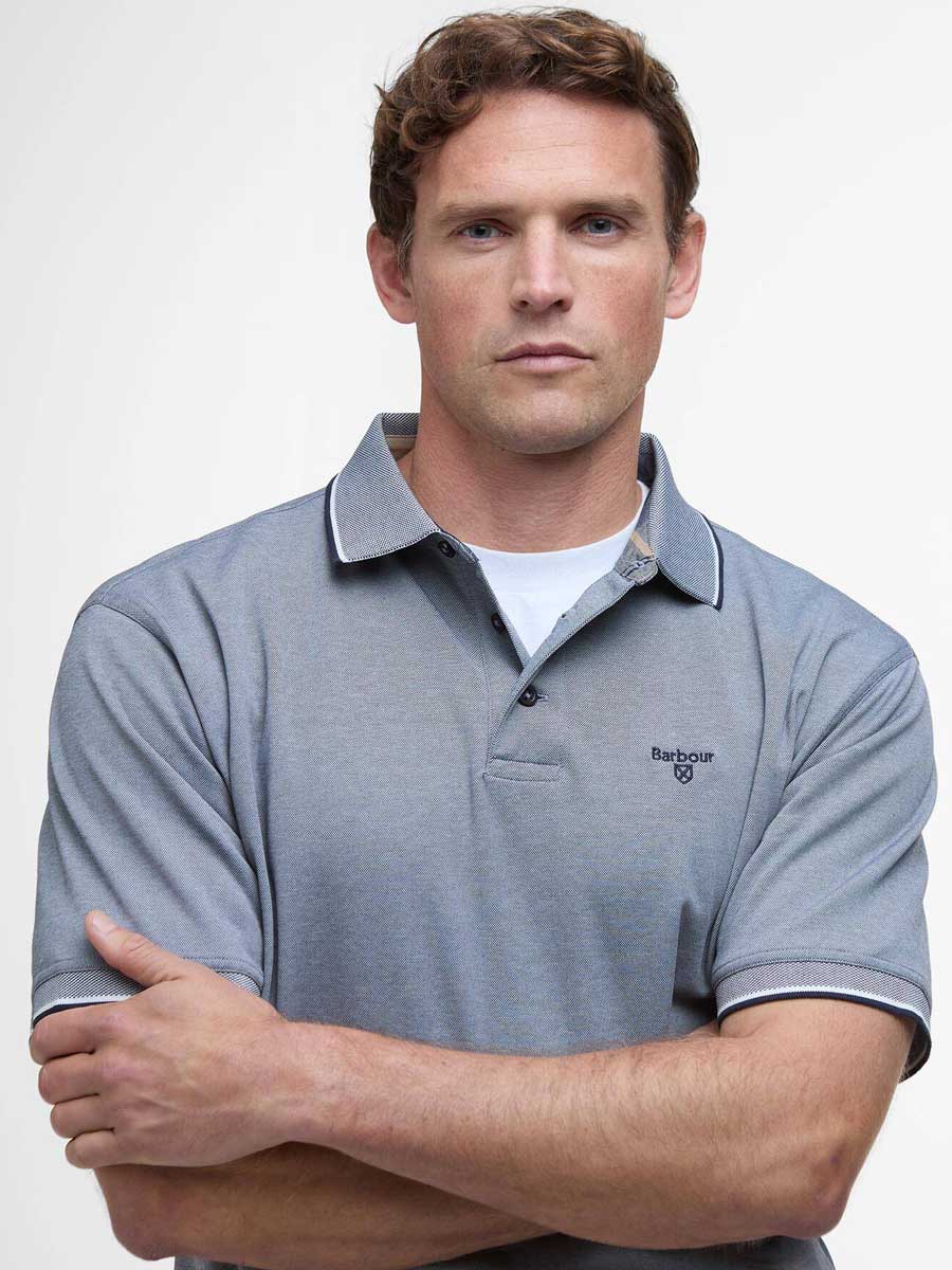 BARBOUR Heydon Short-Sleeved Polo Shirt - Men's - Navy - Image 5