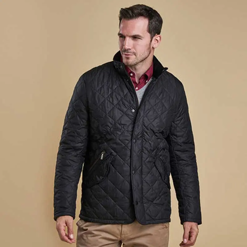BARBOUR Chelsea Sportsquilt Jacket - Mens - Black - Image 3