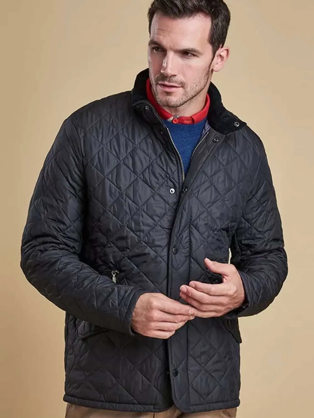 BARBOUR Chelsea Sportsquilt Jacket - Mens - Navy - Image 4