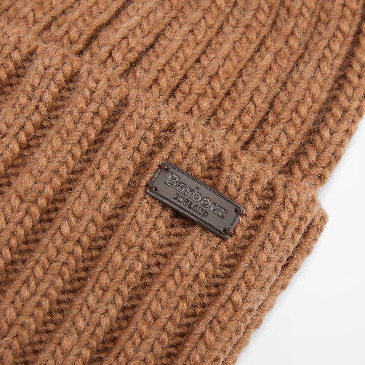 30% OFF BARBOUR Kelson Pom Beanie Hat - Sandstone - Image 2