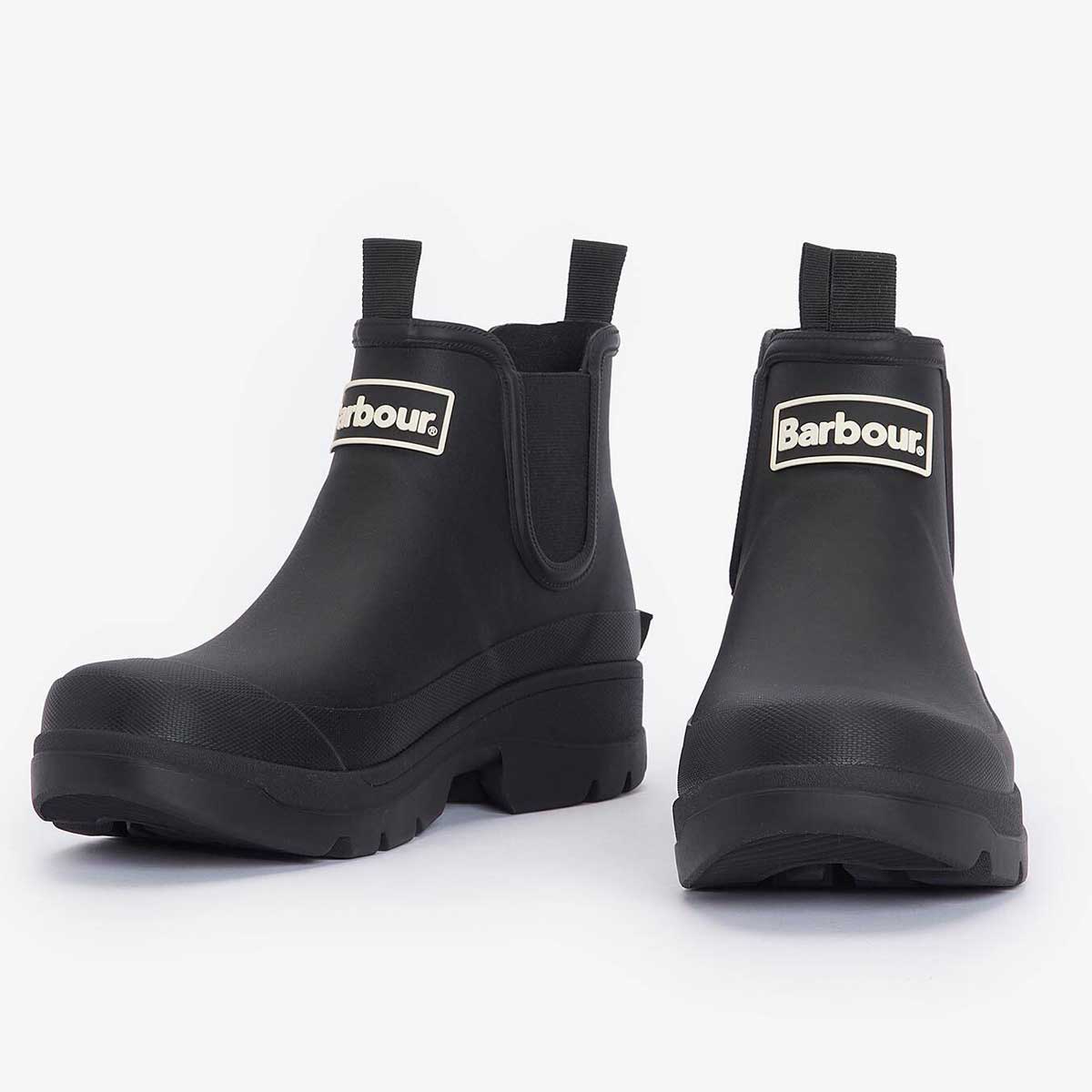 BARBOUR Nimbus Chelsea Boot Style Wellingtons - Womens - Black - Image 3