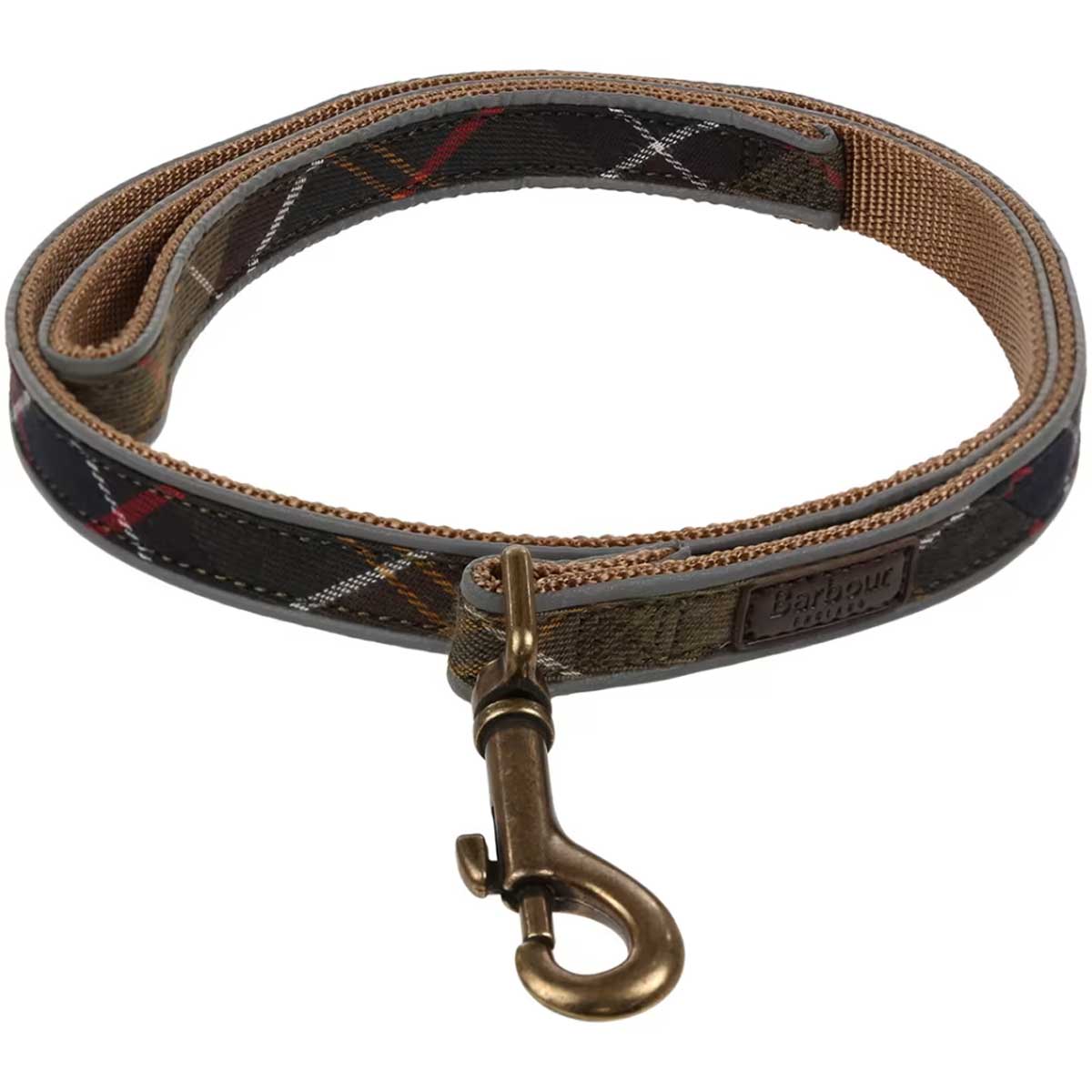 BARBOUR Reflective Dog Lead - Classic Tartan