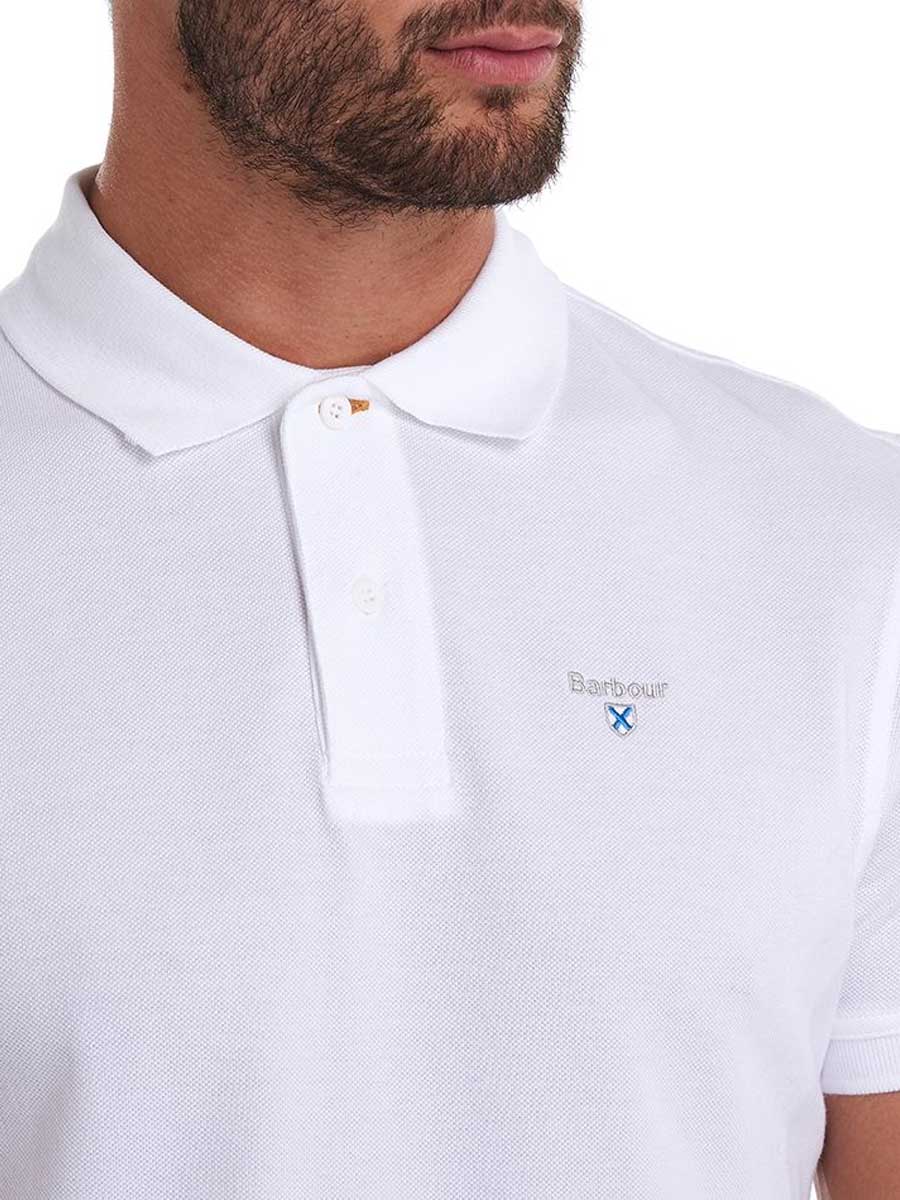 BARBOUR Sports Polo Shirt - Mens - White - Image 2