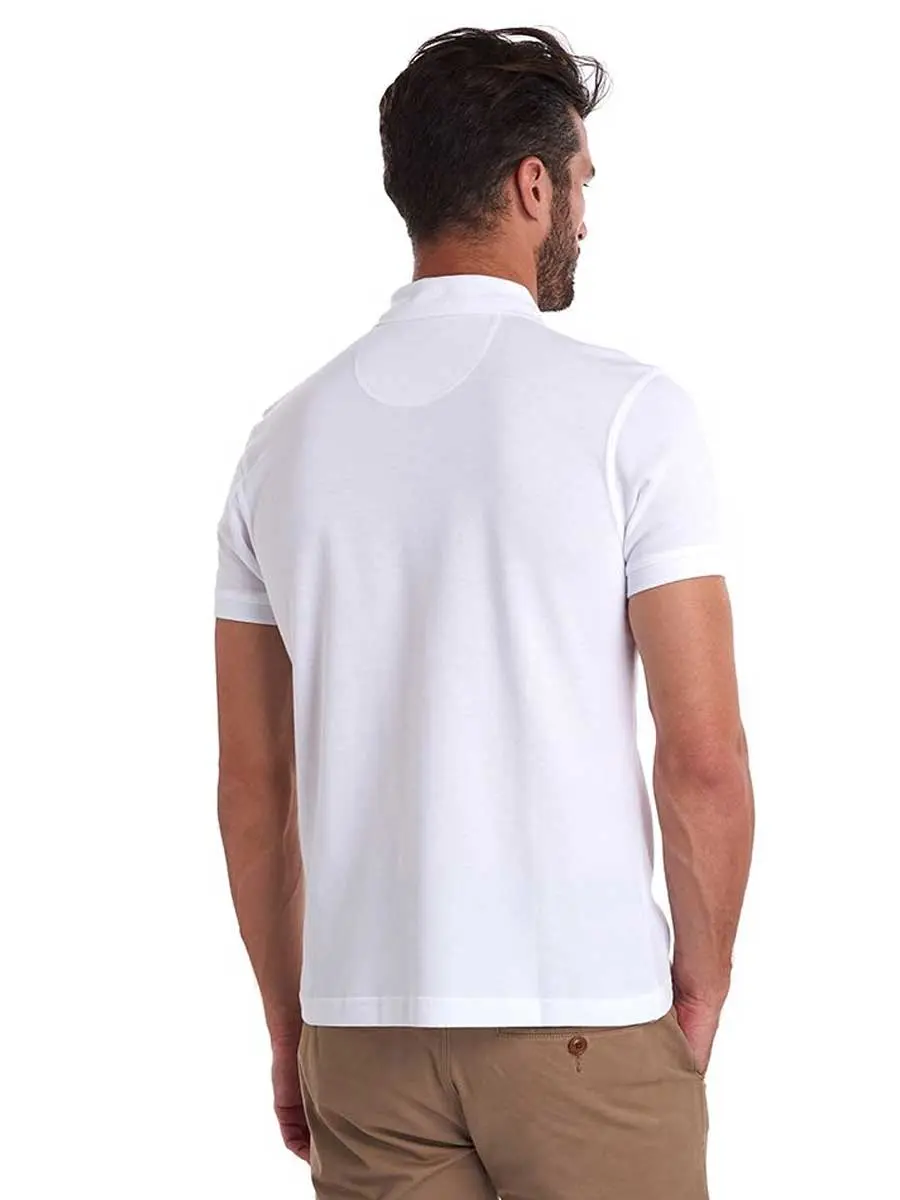 BARBOUR Sports Polo Shirt - Mens - White - Image 4