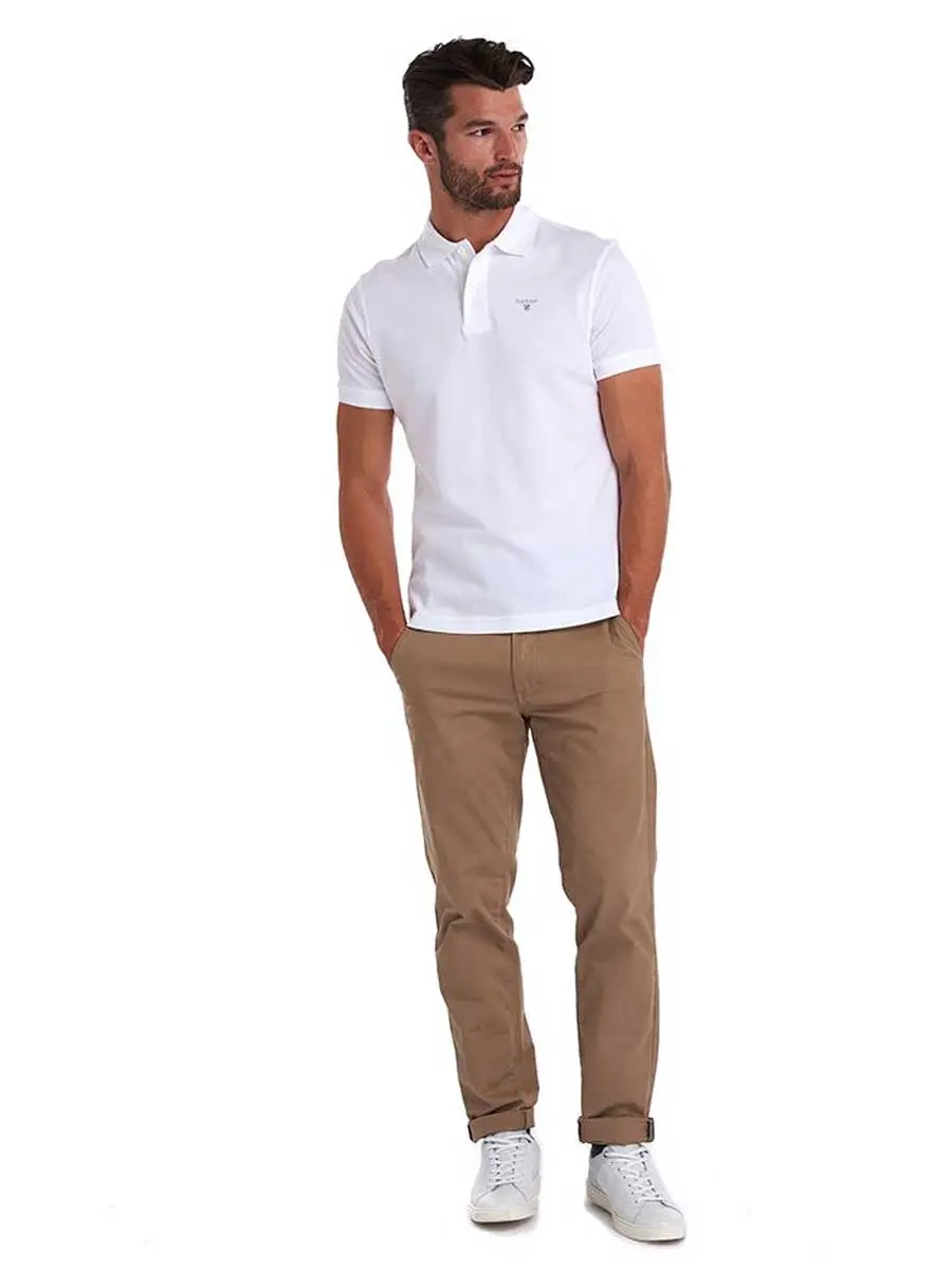 BARBOUR Sports Polo Shirt - Mens - White - Image 5