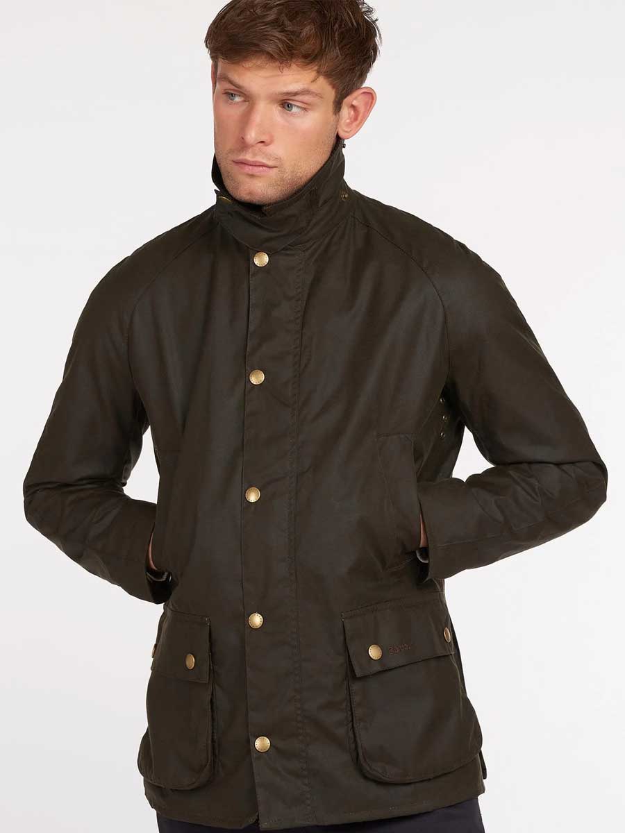 BARBOUR Ashby Wax Jacket - Mens - Olive - Image 4