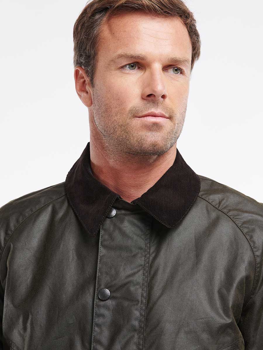 BARBOUR Bristol Wax Jacket - Mens - Olive - Image 5