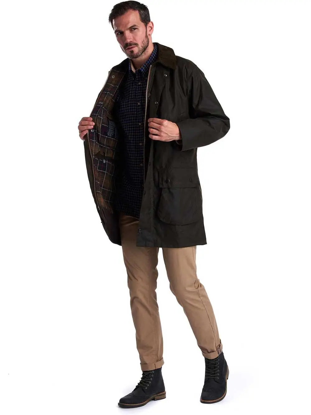 BARBOUR Classic Beaufort Wax Jacket - Mens - Olive - Image 10