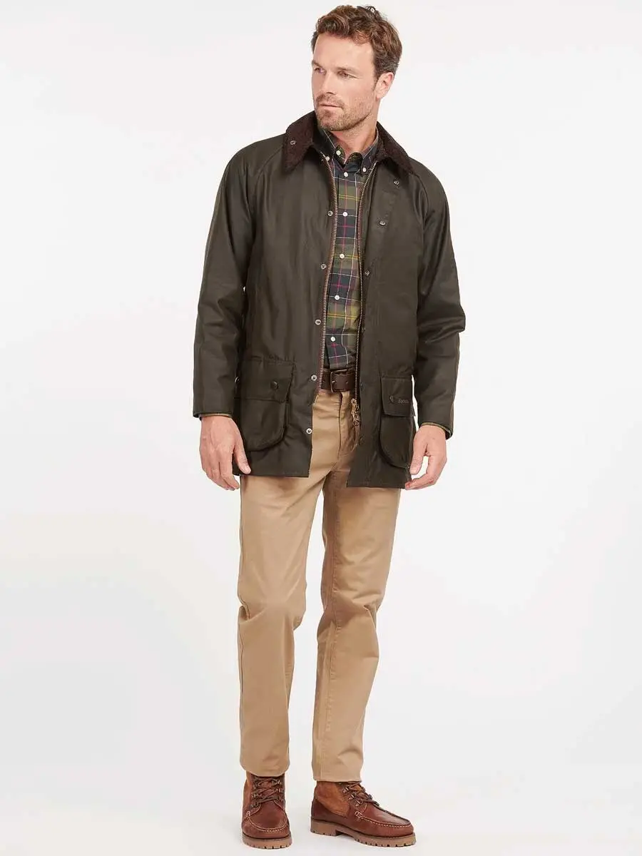 BARBOUR Classic Beaufort Wax Jacket - Mens - Olive - Image 11