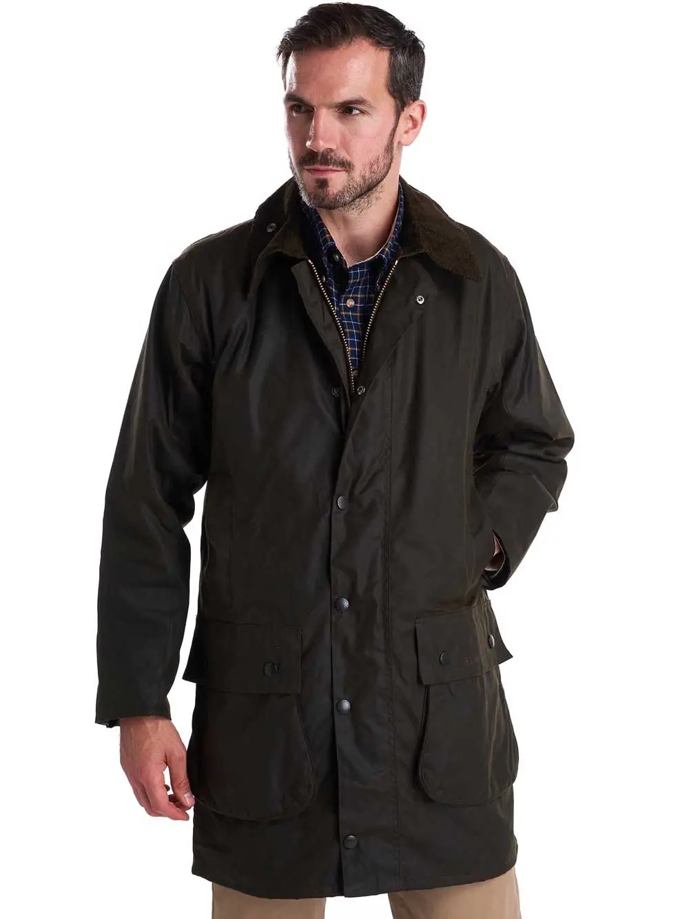 BARBOUR Classic Beaufort Wax Jacket - Mens - Olive - Image 8