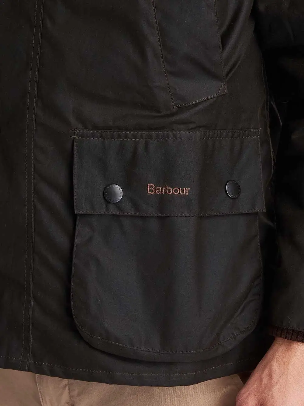 BARBOUR Classic Bedale Wax Jacket - Mens - Olive - Image 8