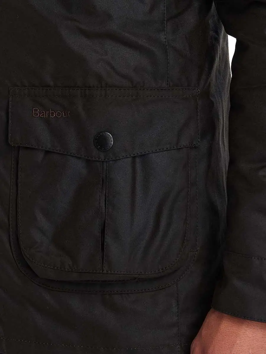 BARBOUR Corbridge Wax Jacket - Mens - Olive - Image 4