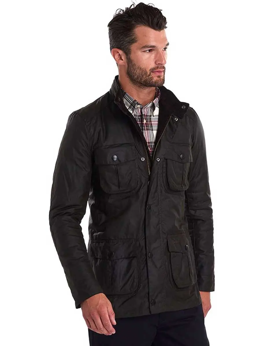 BARBOUR Corbridge Wax Jacket - Mens - Olive - Image 6