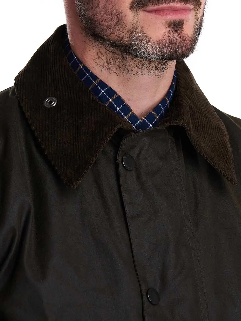 BARBOUR Classic Northumbria Wax Jacket - Mens - Olive - Image 9