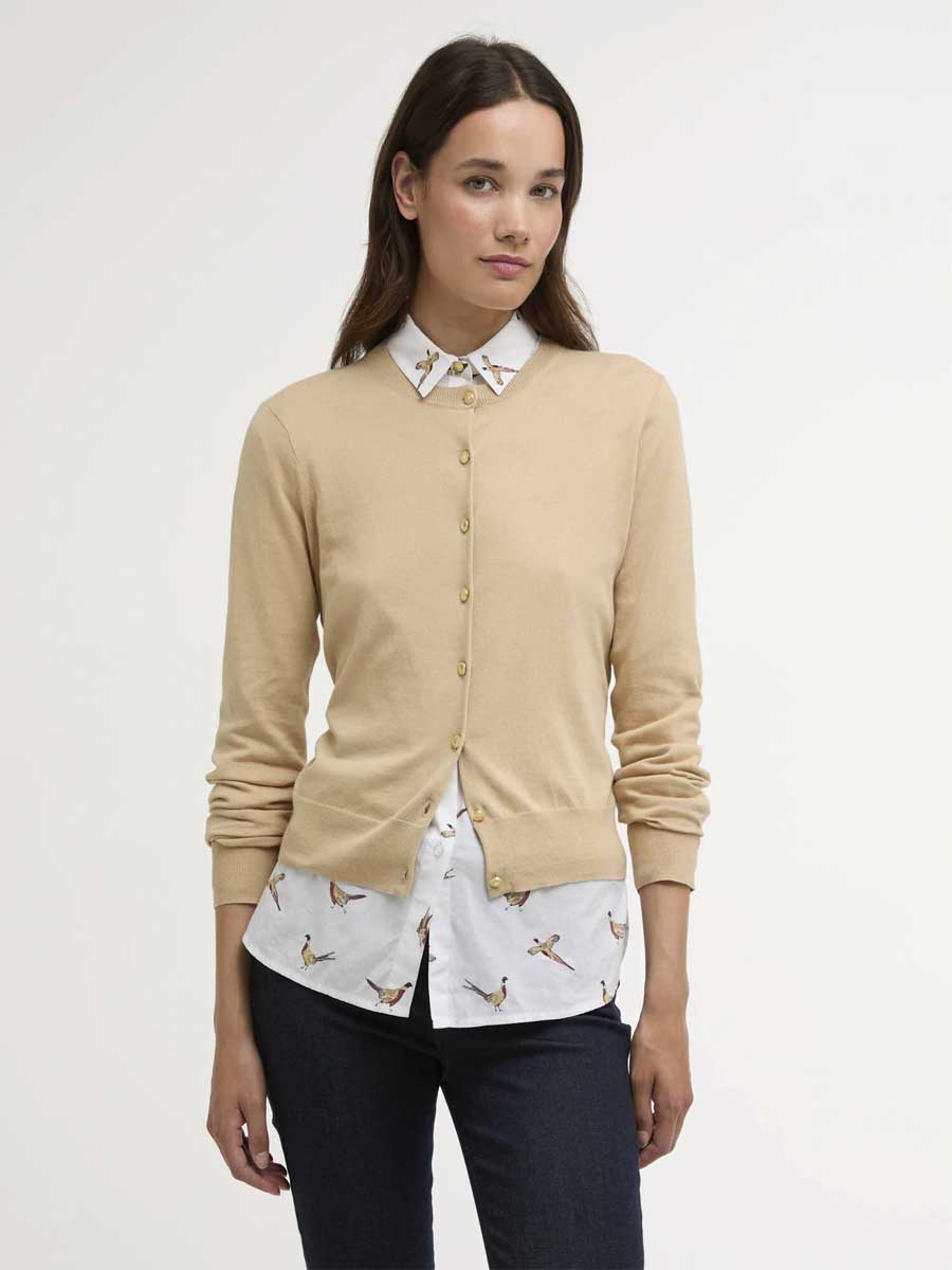 BARBOUR Wisteria Cardigan - Womens - Safari