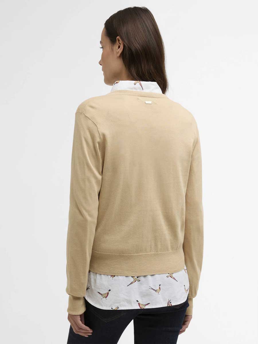 BARBOUR Wisteria Cardigan - Womens - Safari - Image 4
