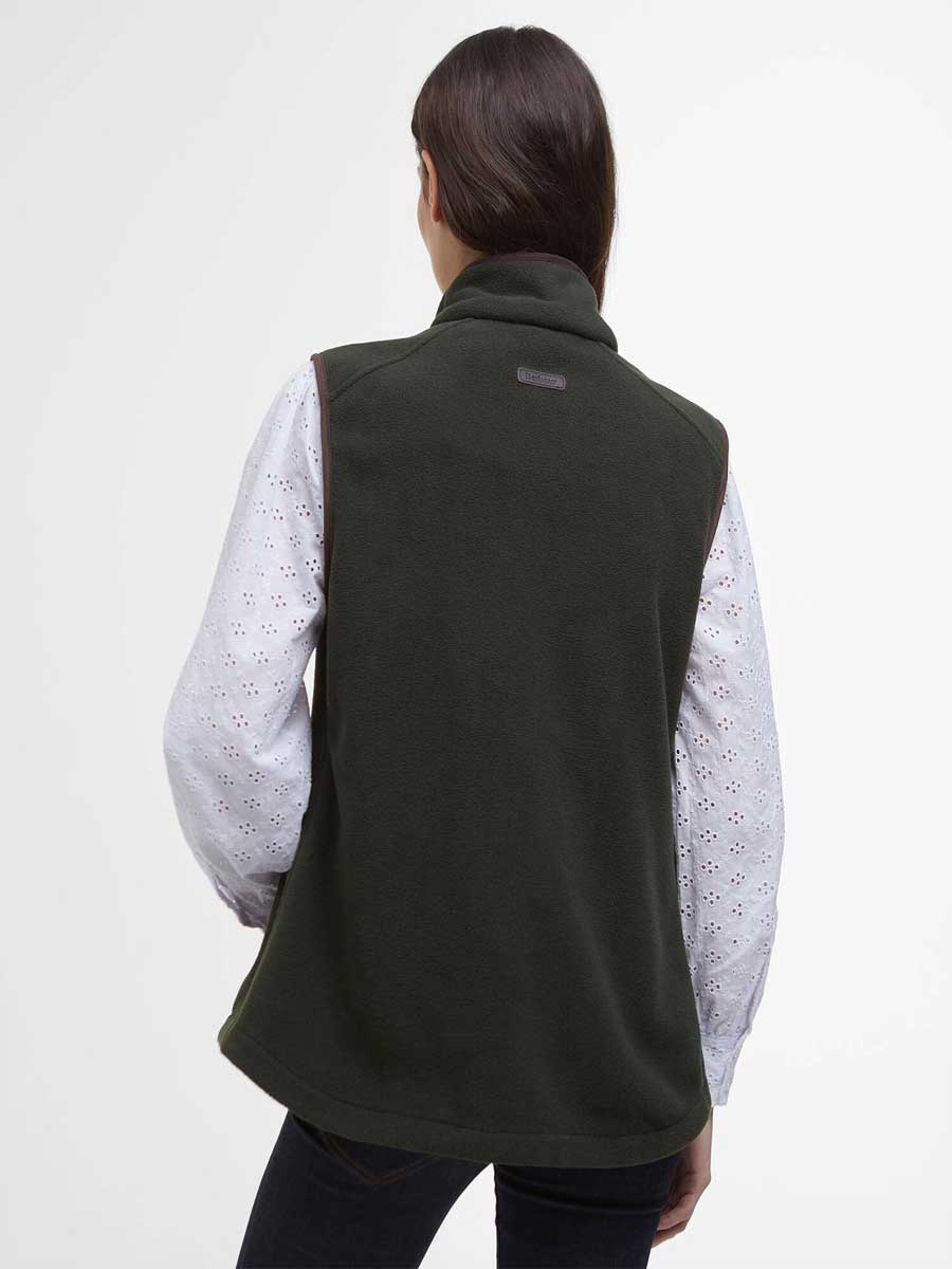 BARBOUR Women's Colton Country Fleece Gilet - Sage - Image 2