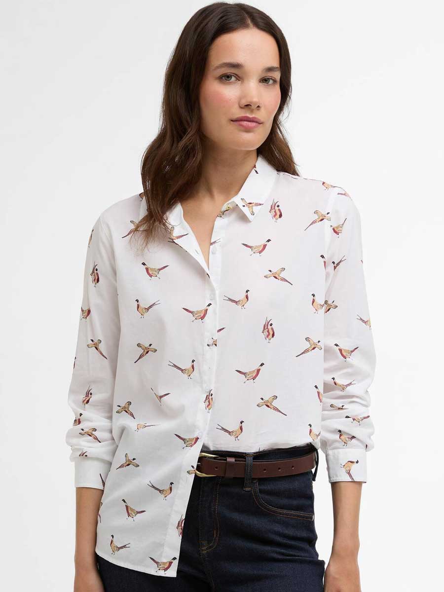 BARBOUR Women's Safari Long-Sleeved Shirt - Pheasant Print