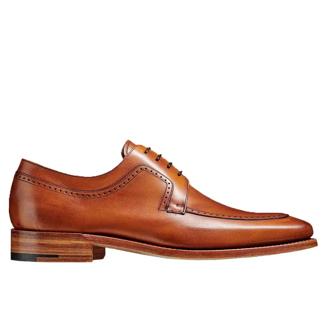 BARKER Antony Shoes - Mens Derby Brogue- Antique Rosewood Calf - Image 3