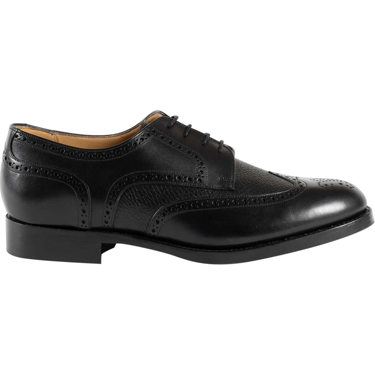 BARKER Athlone Shoes – Mens Oxford – Black Deer Calf - Image 3