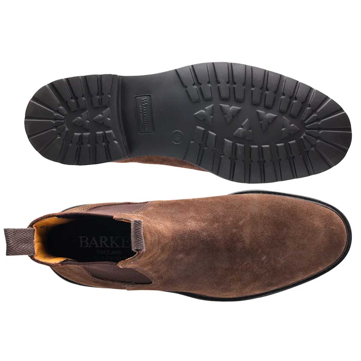 BARKER Camborne Xtra Lite Chelsea Boots - Mens - Brown Waxy Suede - Image 2
