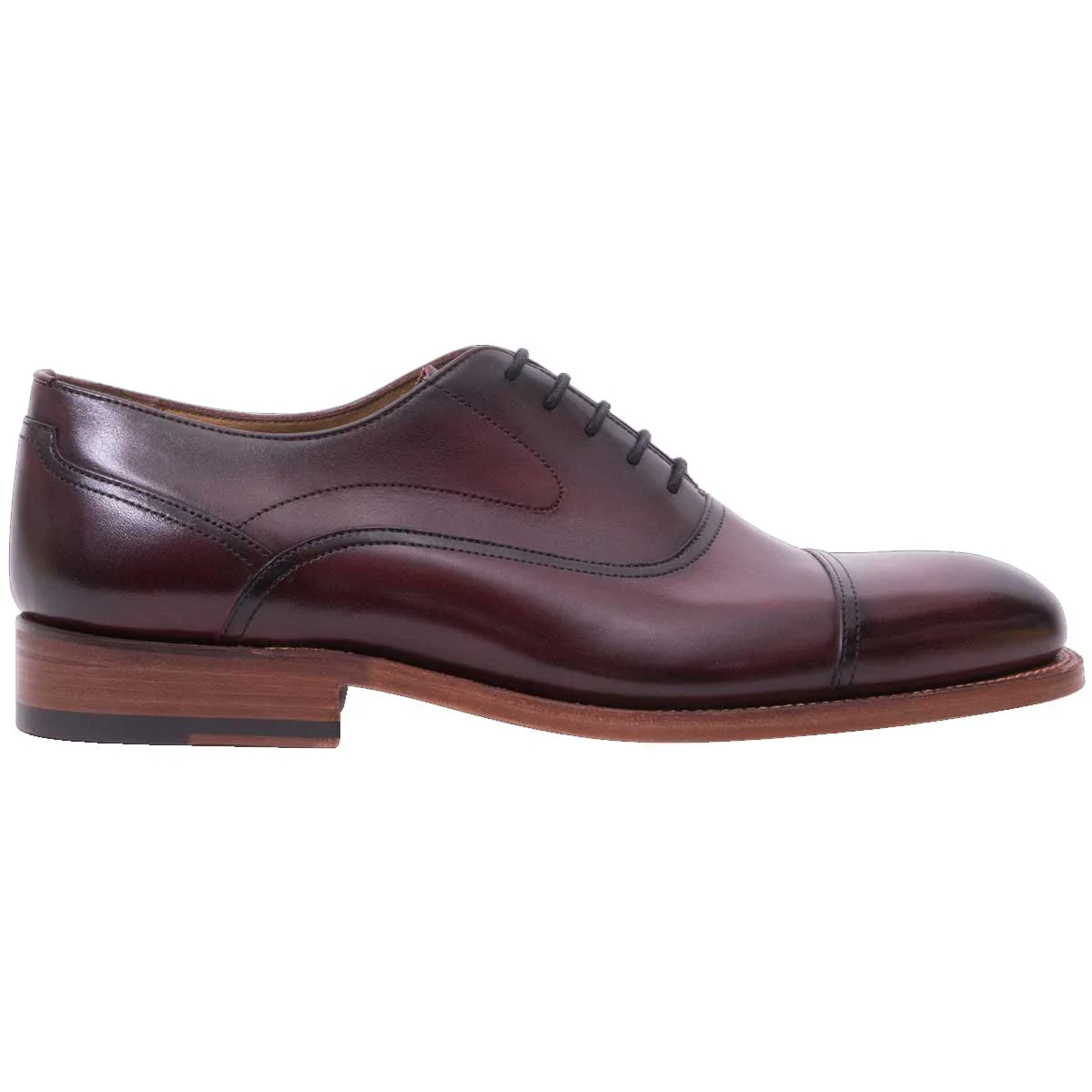BARKER Cherwell Shoes - Mens - Hand Brushed Burgundy - Image 3