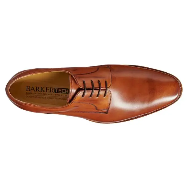 BARKER Ellon Shoes - Mens Derby Shoes - Antique Rosewood Calf - Image 3