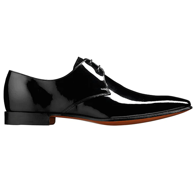 BARKER Goldington Shoes - Mens Derby - Black Patent - Image 3