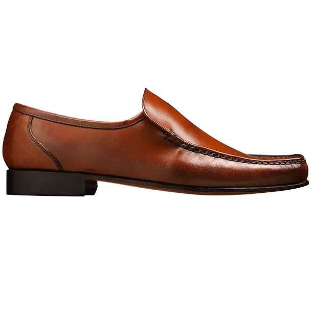 BARKER Javron Shoes - Mens Moccasins - Brown Burnished Calf - Image 4
