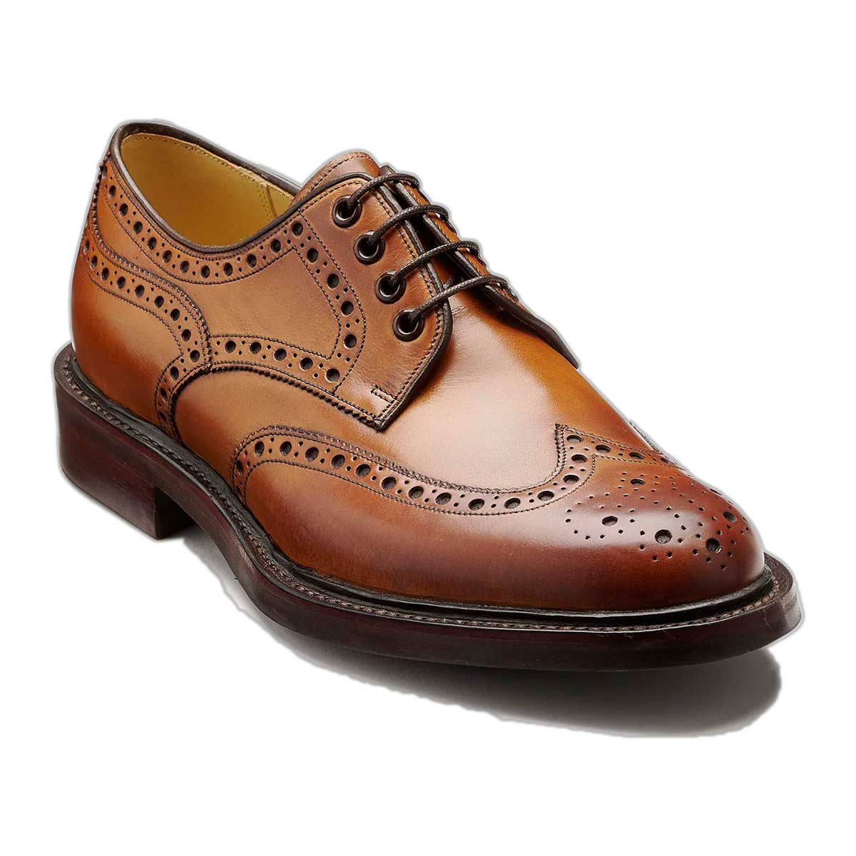 BARKER Kendall Shoes - Mens Brogues - Cedar Calf