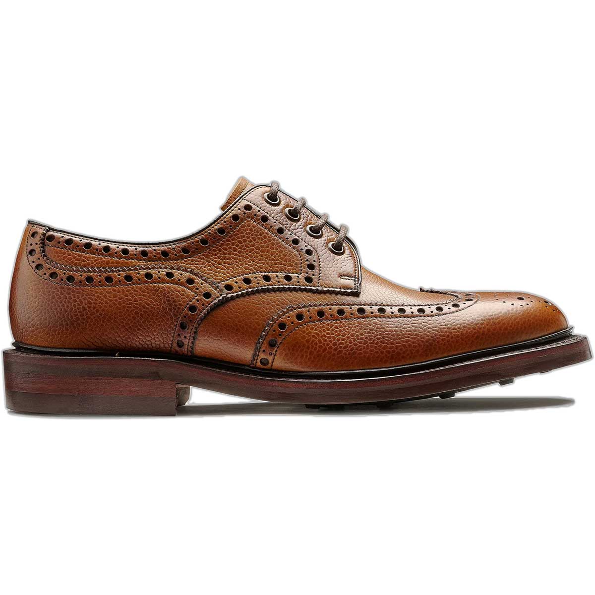 BARKER Kendall Shoes - Mens Brogues - Cedar Grain - Image 3